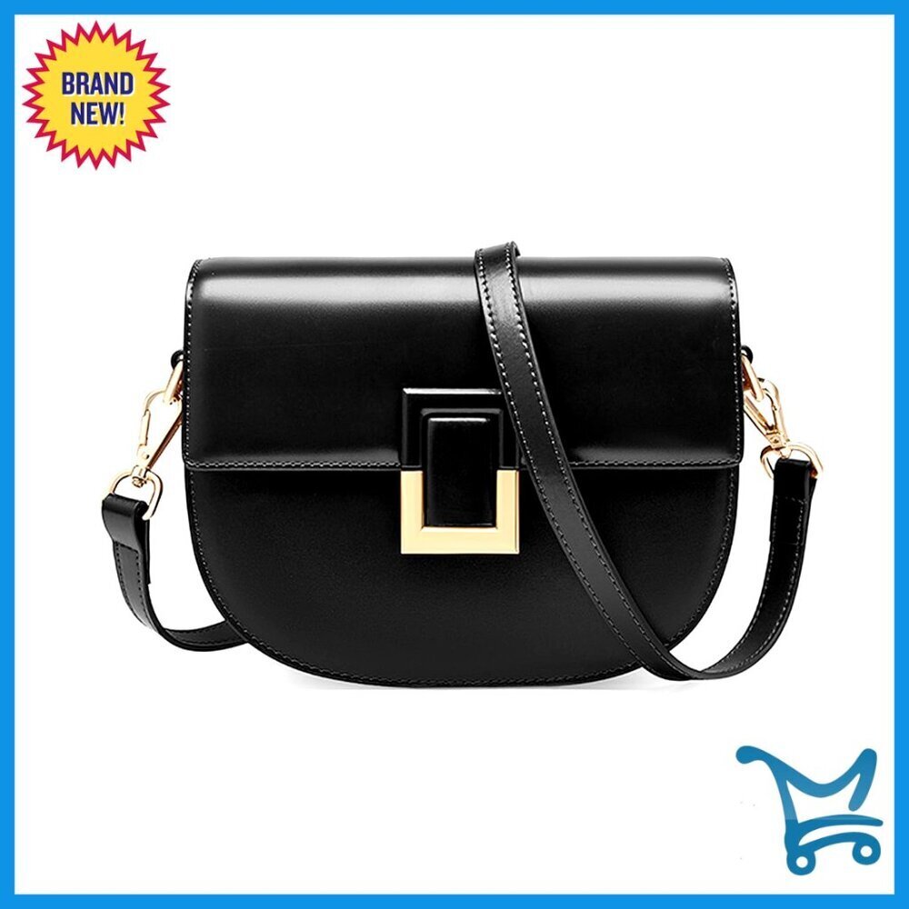 Genuine Leather Crossbody Bag Large Capacity Adjustable Strap Women